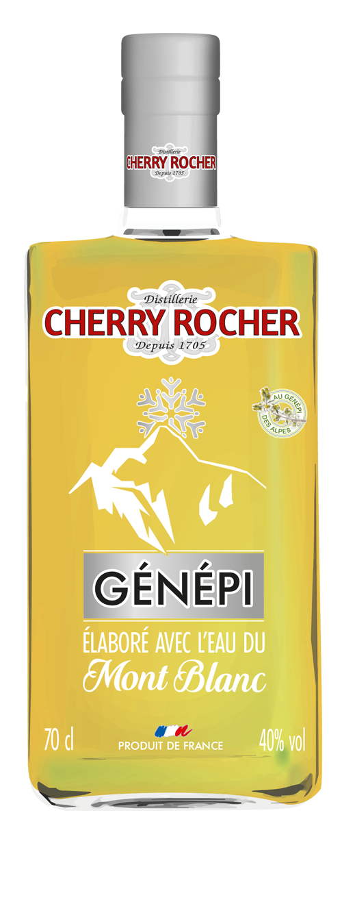 Genepi made with the waters of the Mont Blanc - Products of the Mont Blanc  - Cherry-rocher