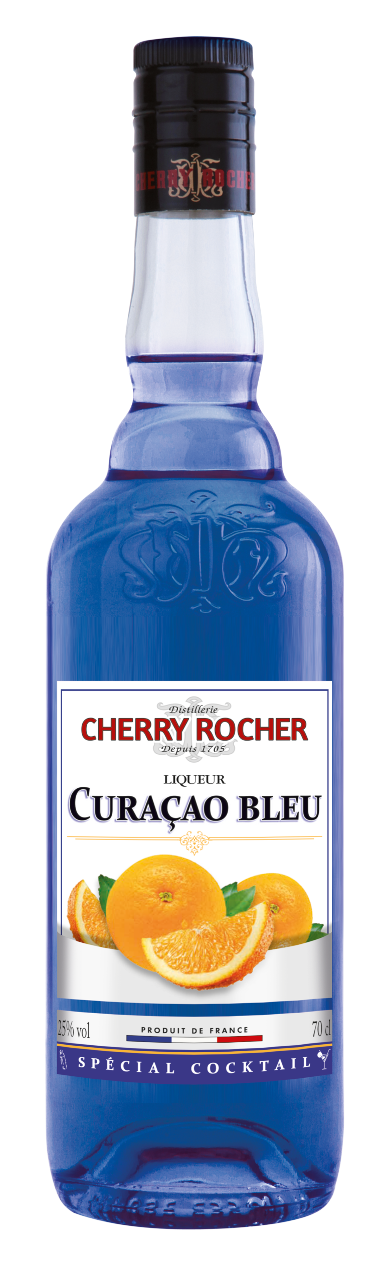 Curaçao bleu 70 cl Liqueurs cocktails Cherryrocher